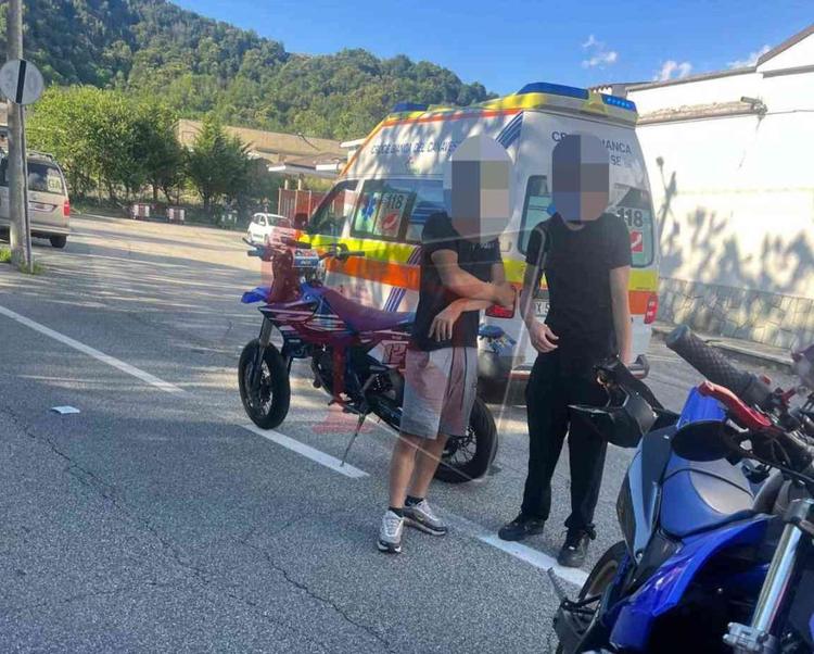 Forno Canavese scontro auto moto giovane di barbania