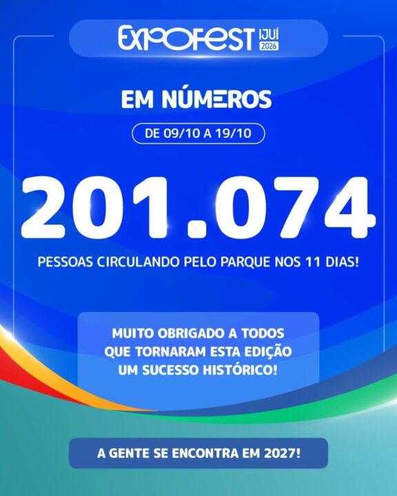 Expofest 2026 reuniu mais de 200 mil pessoas em Ijuí