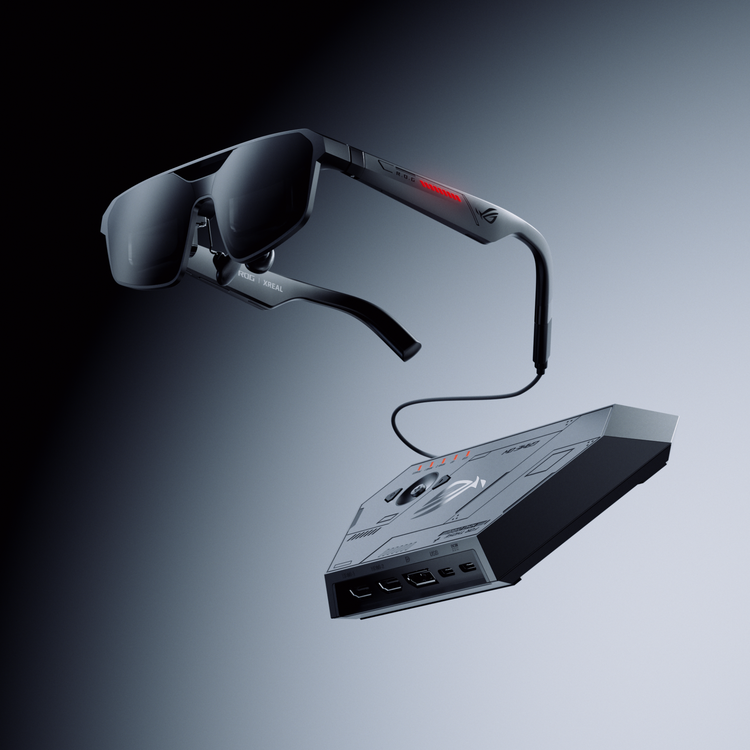 ROG Xreal R1 Gaming AR Glasses with dock