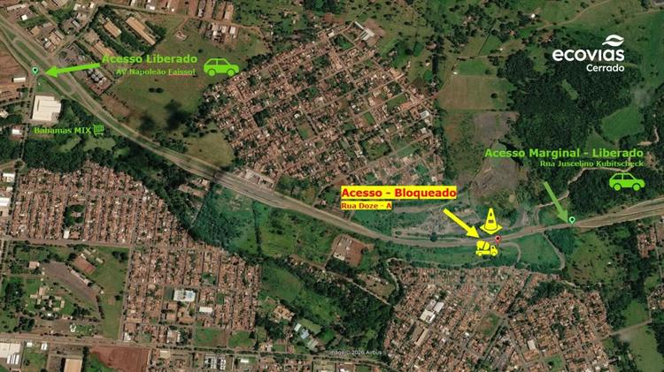 BR-365 em Ituiutaba sofre interdições durante obras na ponte sobre o Córrego Sujo; veja rotas