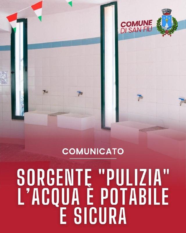 𝐒𝐨𝐫𝐠𝐞𝐧𝐭𝐞 𝐏𝐮𝐥𝐢̀𝐳𝐢𝐚 - 𝐋'𝐚𝐜𝐪𝐮𝐚 𝐞̀ 𝐩𝐨𝐭𝐚𝐛𝐢𝐥𝐞 𝐞 𝐬𝐢𝐜𝐮𝐫𝐚! L’erogazione dell’acqua è support...