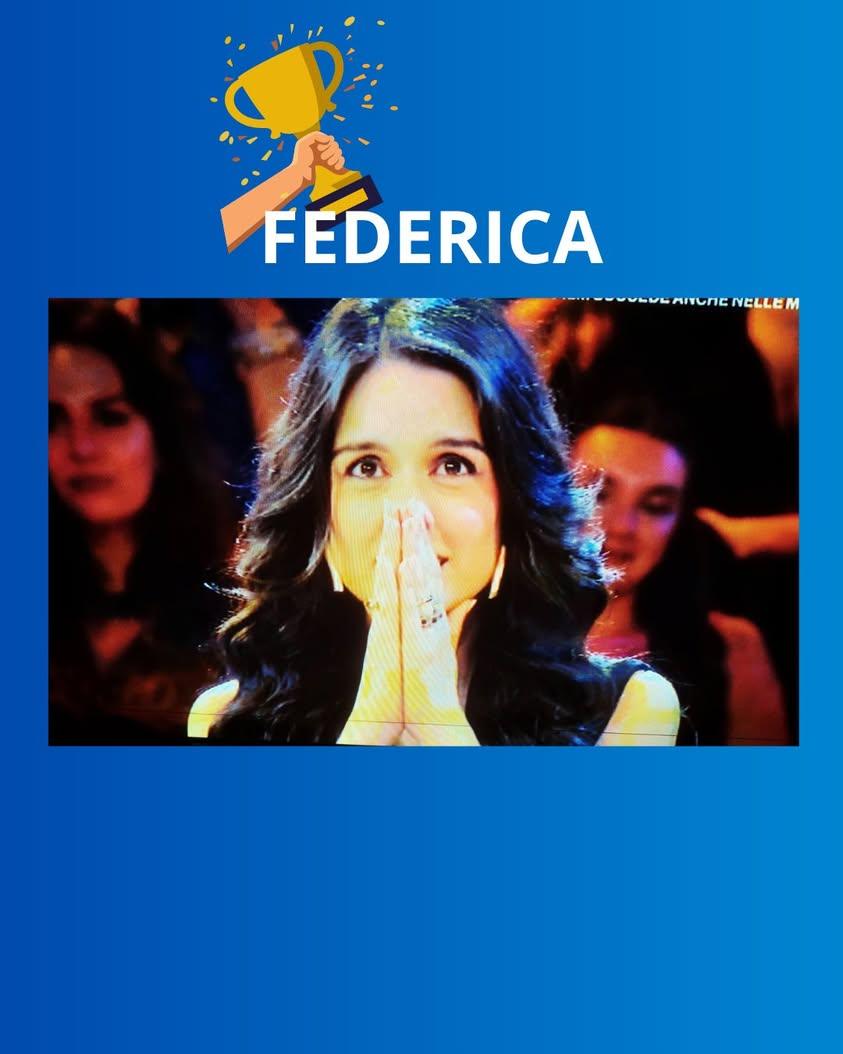 Complimenti Federica! Hai dimostrato di saper giocare alla grande!  Montepaone é fiera di te!