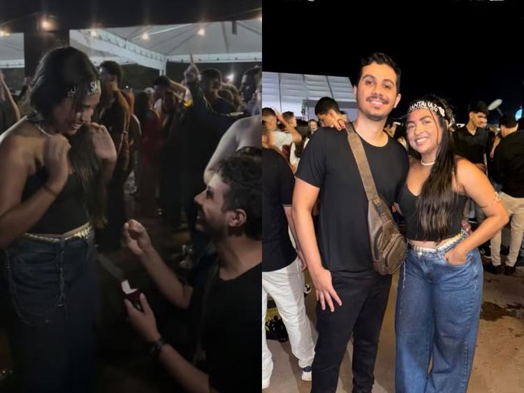 Pedido de casamento durante show de Luan Santana emociona professora no TO; VÍDEO