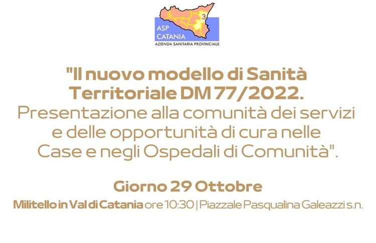 Presentazione della Casa della Comunità - Giovedì 29 ottobre p.v., alle ore 10,30  Piazzale Pasqualina Galeazzi, s.n.,...