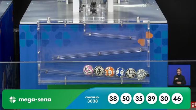 Mega-Sena, concurso 3038: confira os números sorteados