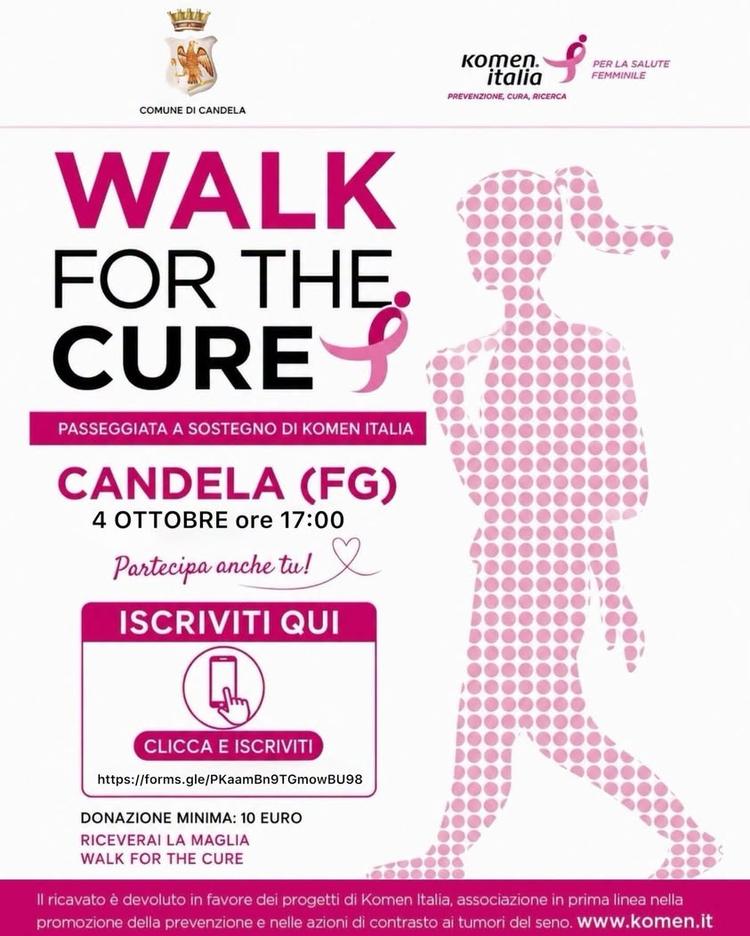 🎀 𝐖𝐀𝐋𝐊 𝐅𝐎𝐑 𝐓𝐇𝐄 𝐂𝐔𝐑𝐄 – 𝐏𝐀𝐒𝐒𝐄𝐆𝐆𝐈𝐀𝐓𝐀 𝐒𝐎𝐋𝐈𝐃𝐀𝐋𝐄 Il Comune di Candela sostiene la 𝐖𝐚𝐥𝐤 �...