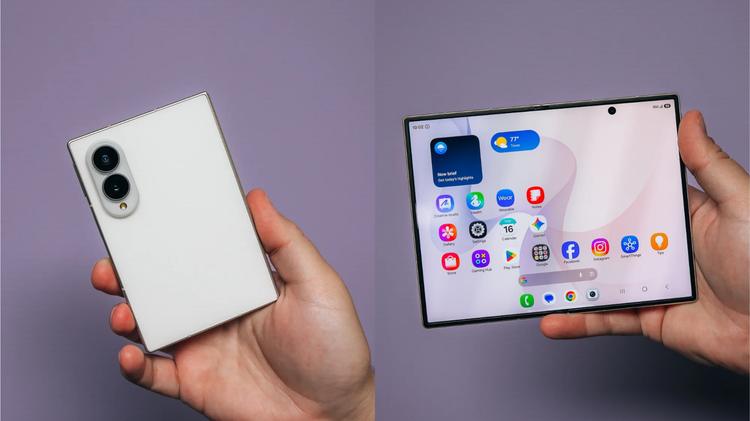 Two views of the Galaxy Z Fold 8