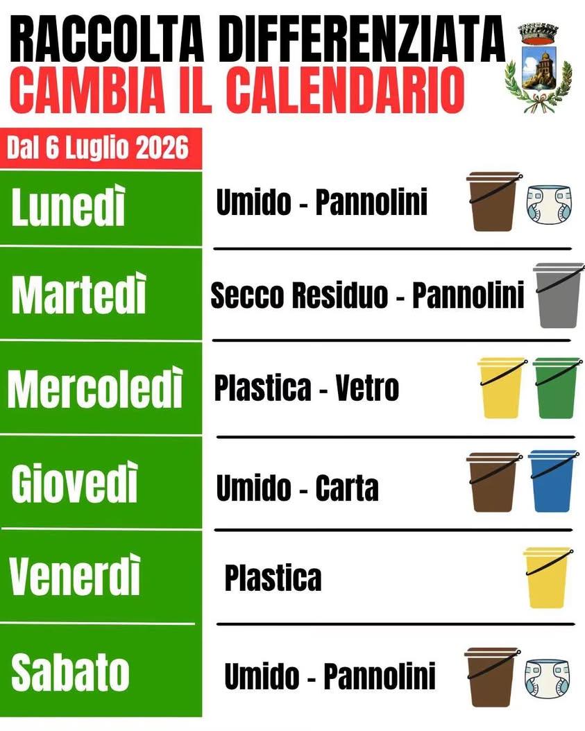 📍A partire dal prossimo 6 luglio cambia la raccolta differenziata a Favara. ♻ Si tratta di una decisione che abbiamo pr...