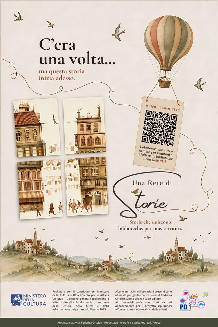 ✨ C’era una volta… una storia che inizia adesso. Nasce “Una rete di storie”, il progetto promosso dal Comune di Piazzola...