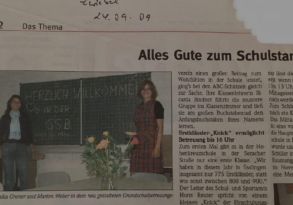Ein Rückblick in die Vergangenheit der Seewiesenschule
