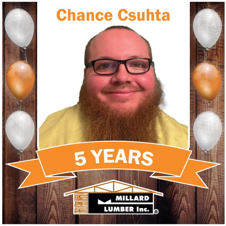 Happy 5th Anniversary Chance Csuhta!