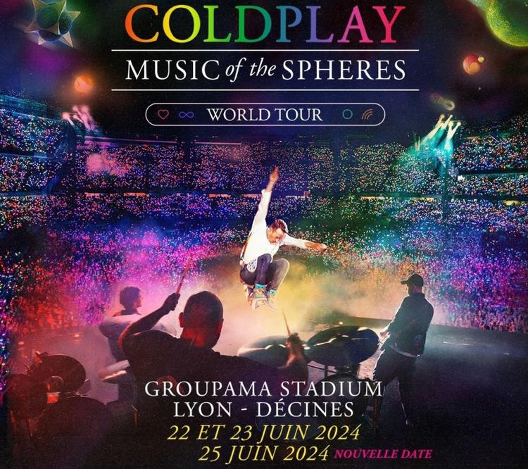 Coldplay rajoute une troisième date à Lyon en 2024