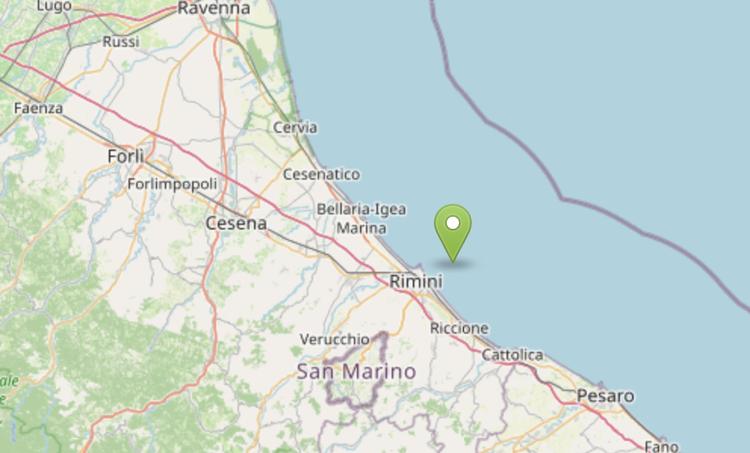 Terremoto al largo di Rimini, scossa di magnitudo 3.2 avvertita in città: nessun danno segnalato