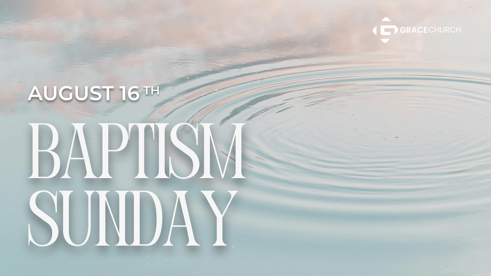 Get baptized, in the RIVER!