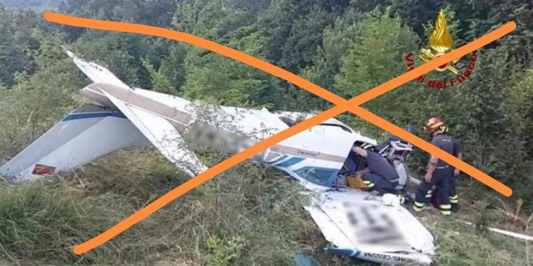 Ultraleggero caduto in Calabria: i vigili del fuoco avvertono: "Diffuse foto false"
