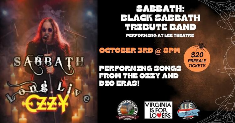 Sabbath “North America’s Black Sabbath – Tribute Show” at Lee Theatre