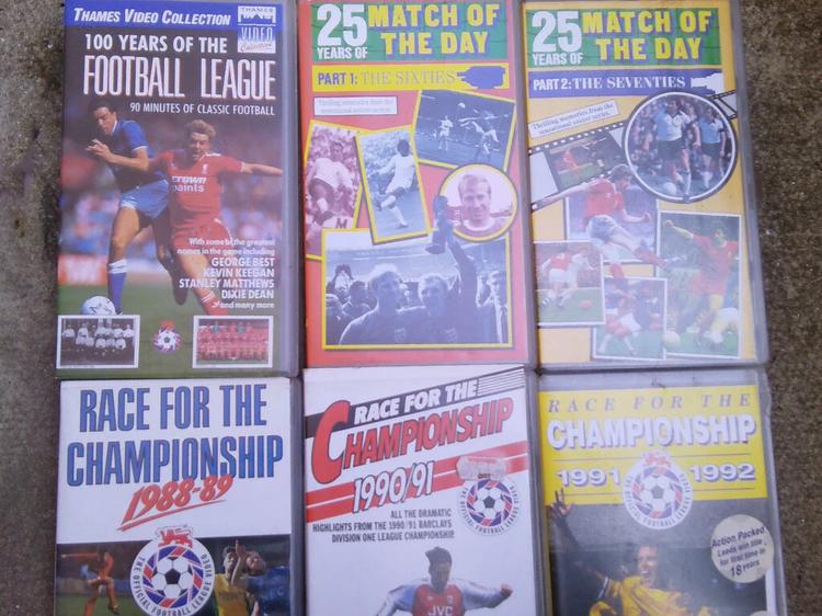 1990s Football VHS Tapes