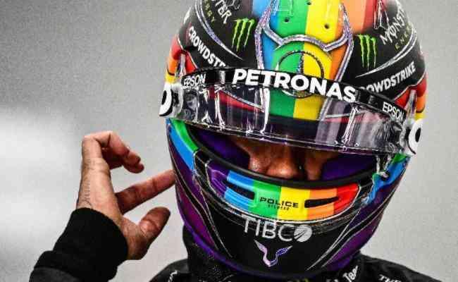 F1: Hamilton vai usar capacete com as cores do arco-íris no GP de Miami