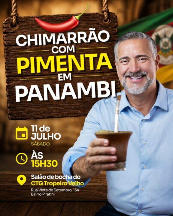 Pré-candidato ao senado pelo PT estará em Panambi neste sábado