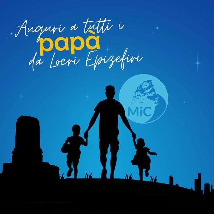 Per la festa del papà. Auguri da Locri Epizefiri.