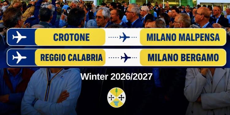 Ryanair amplia i collegamenti dalla Calabria, nuovi voli per Milano da Reggio e Crotone
