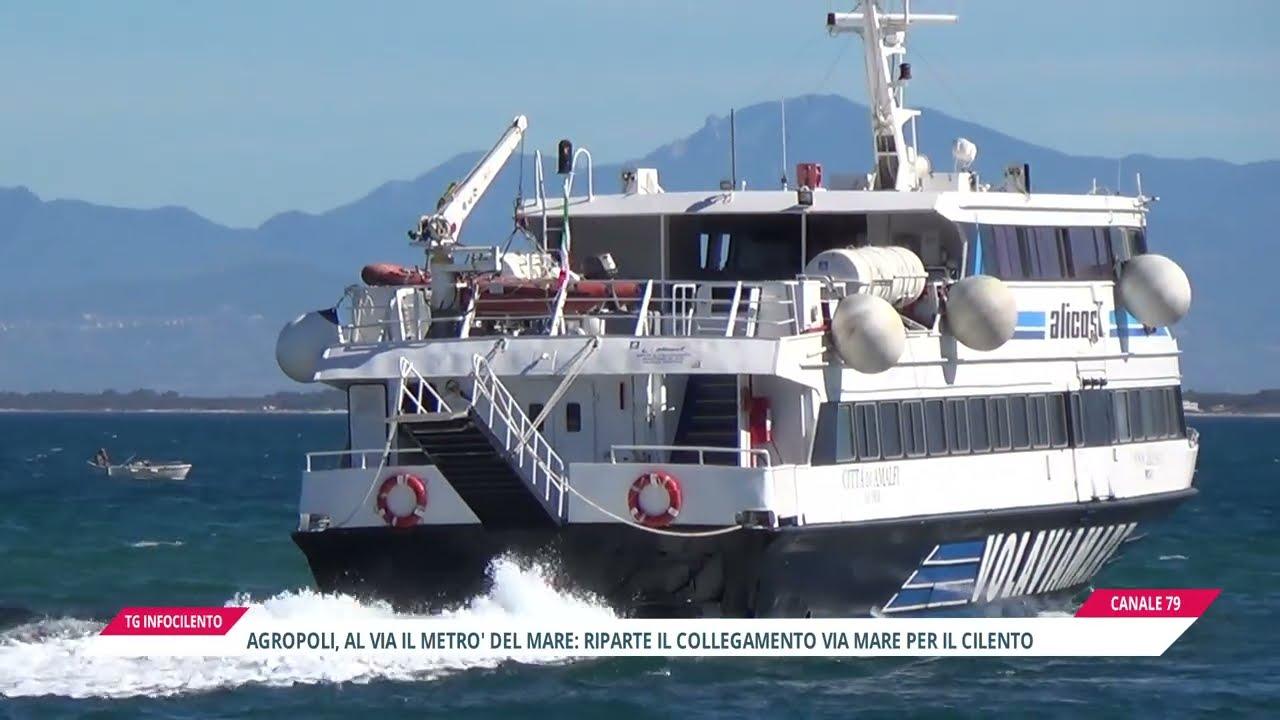 Agropoli: partito questa mattina il Metrò del Mare: al via i collegamenti per il Cilento