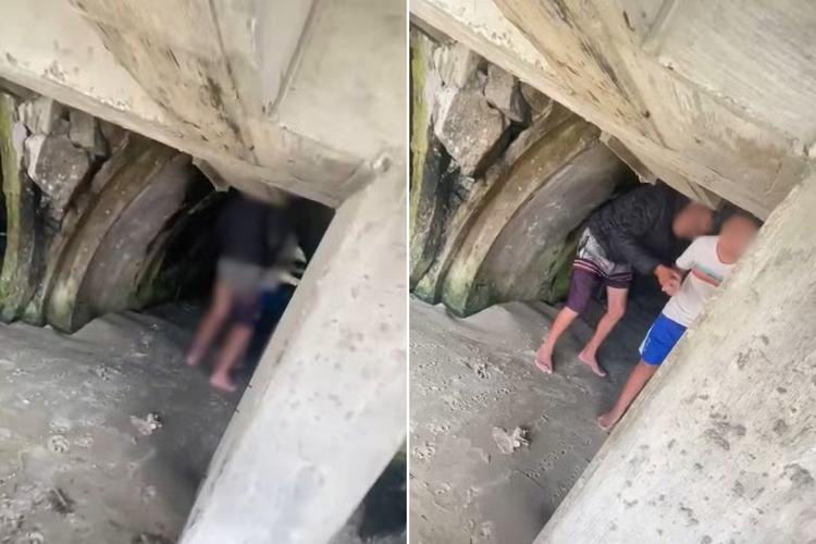 Homem é preso por estupro após levar garoto para debaixo de deck em praia; testemunha filma suspeito