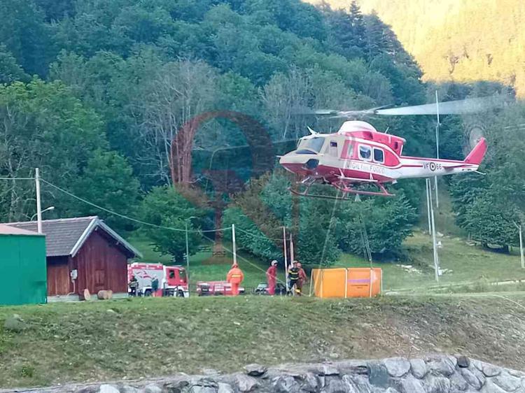 valprato soana incendio boschivo