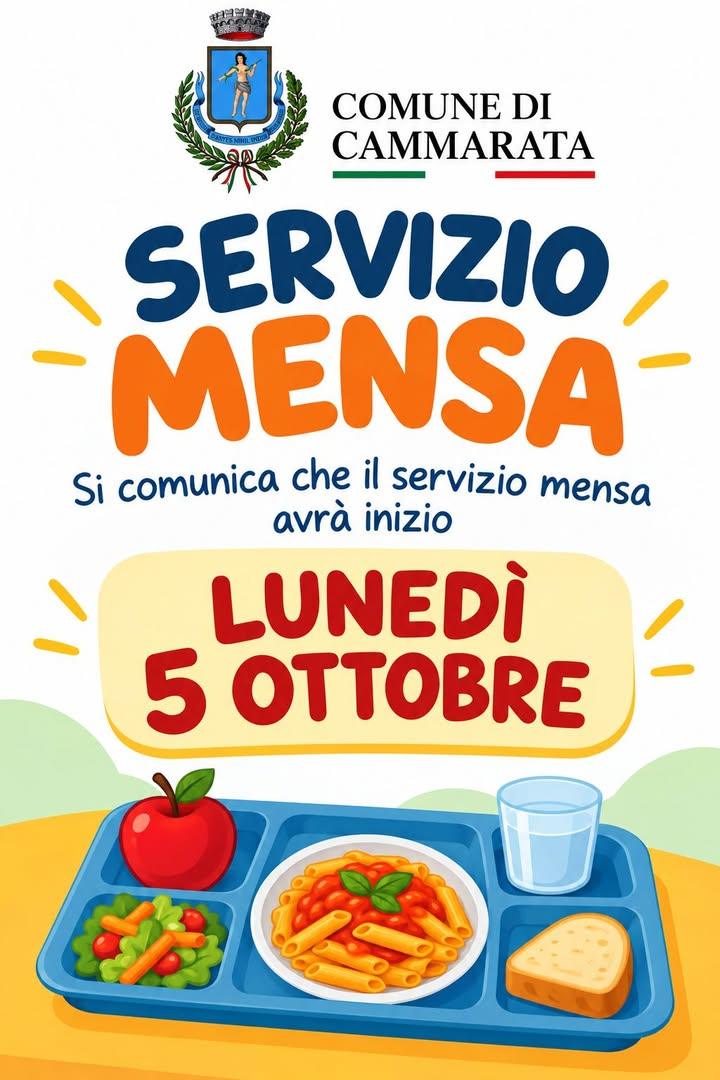 🍽️ Da lunedì 5 ottobre riparte il servizio mensa! Anche quest’anno, grazie a un’attenta programmazi