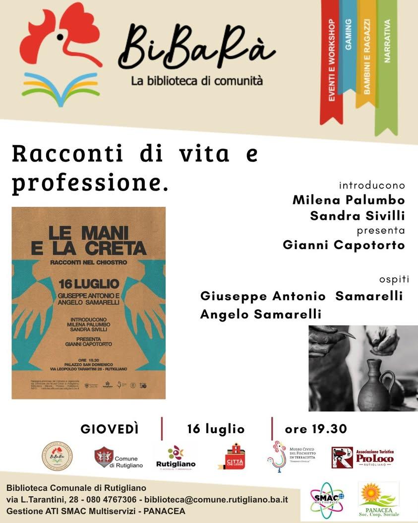 Le mani e la Creta - Racconti nel Chiostro In questo incontro speciale faremo un viaggio nel cuore dell'antica tradizion...