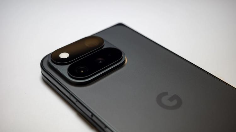 Pixel 11 Pro Fold sitting face down