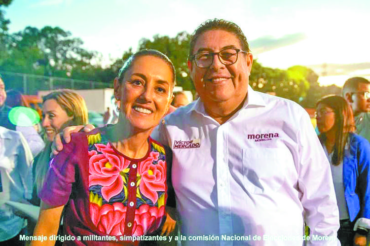 Víctor Mercado respalda la consolidación de la transformación con Sheinbaum