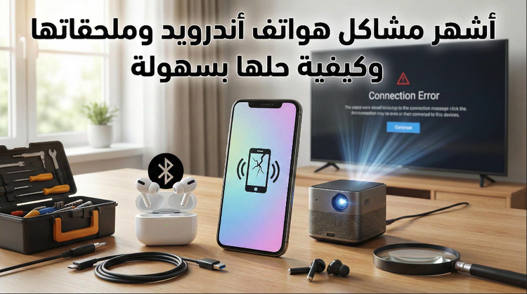 أشهر مشاكل هواتف أندرويد وملحقاتها وكيفية حلها بسهولة