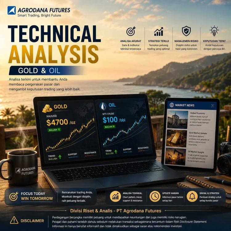 Technical Analysis Commodity (Gold, Crude Oil) 10 Juni 2026