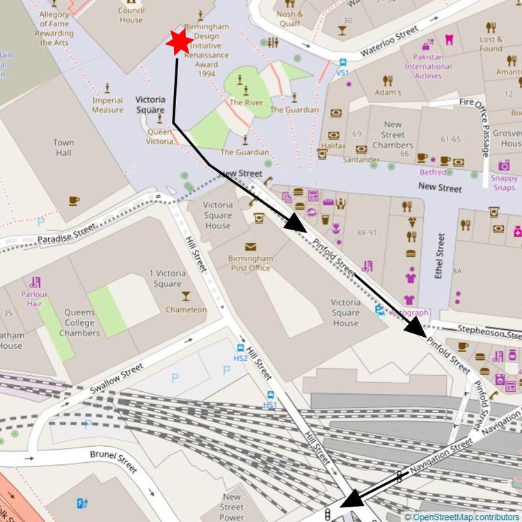 Part 1 of the 21km (Half Marathon) Run Loop Birmingham starting at Council House through Victoria Square