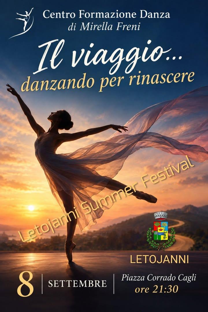 📌SPETTACOLO DI DANZA Gli allievi del Centro Formazione Danza di Mirella Freni vi aspettano martedì 8 settembre alle ore...