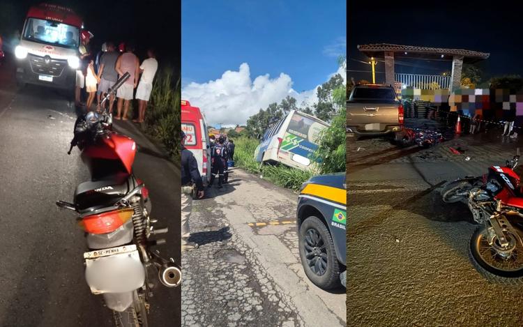 Acidentes de trânsito deixam pelo menos três mortos e quatro feridos no interior de Sergipe