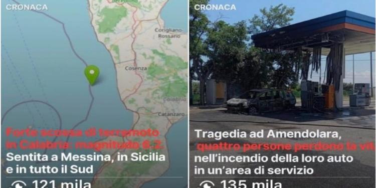 Numeri da record per Gazzettadelsud.it: sisma in Calabria e due video. Boom di visualizzazioni