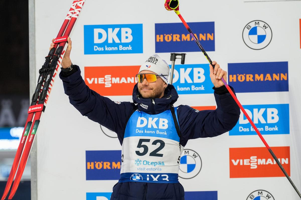Biathlon | «&nbsp;J’ai essayé de maîtriser un peu plus mes tirs » : moins chien fou qu’à l’accoutumée, Emilien Jacquelin est allé chercher son 35e podium en carrière sur le sprint d’Otepää