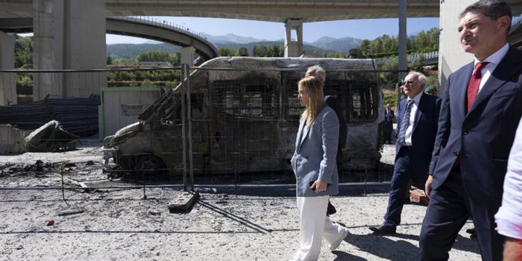 Val di Susa, Meloni con Piantedosi al cantiere Tav: «Lo Stato non indietreggia», quattro fermati