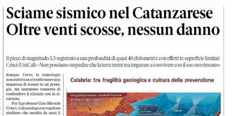 Rassegna stampa 17-09-2026 edizioni Calabria