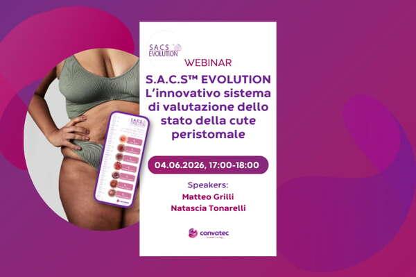 S.A.C.S.™ EVOLUTION, un webinar sulla valutazione della cute peristomale