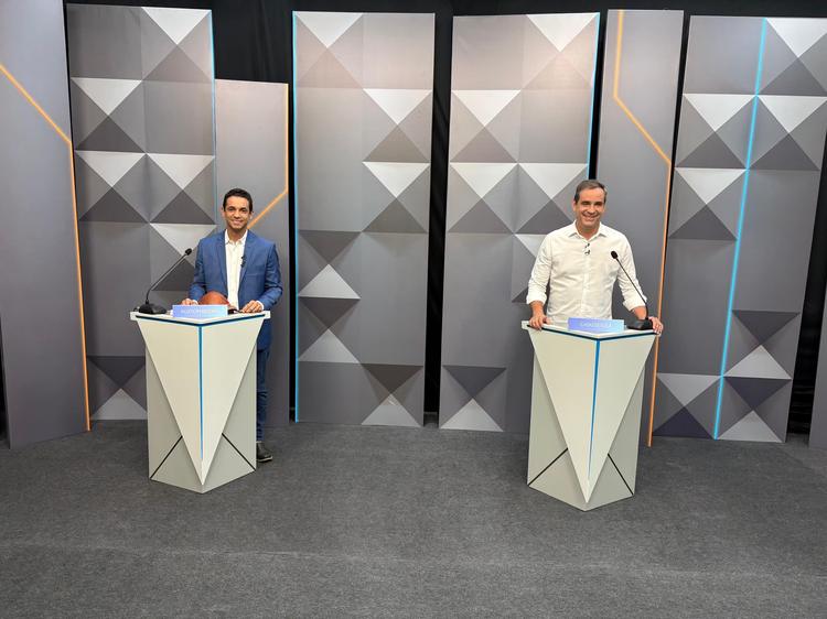 Debate entre os candidatos ao governo do RN Allyson e Cadu de Lula