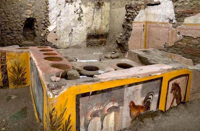 Pompeii fast food street stall