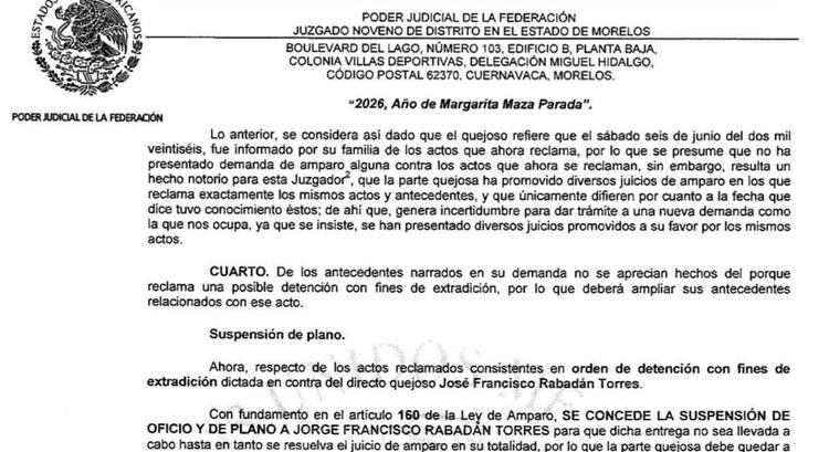 ¿Justicia en pausa? Juez de Morelos frena extradición de Jorge Rabadán, acusado de agredir a Paula Fajardo
