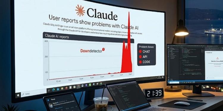 Claude down, cosa sta succedendo all'AI di Anthropic: il picco su Downdetector