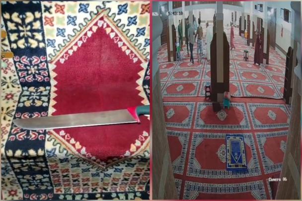 شاهد بالڤيديو لحظة اعتقال شاب عشريني حاول قتـ ـل إمام مسجد بالشويطر