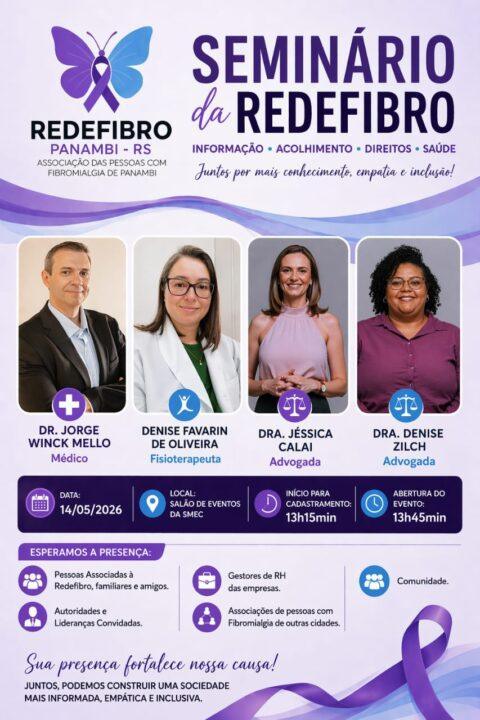 Panambi será sede do Seminário da Redefibro