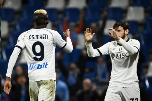 Dopo la paura, il Napoli dilaga: sei gol al Sassuolo