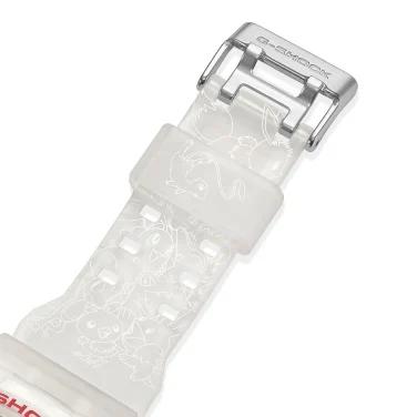 details on the watch band of the pokemon g-shock